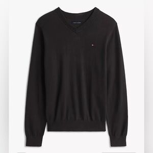 NWT Tommy Hilfiger Men's Black V-Neck Sweater Size S